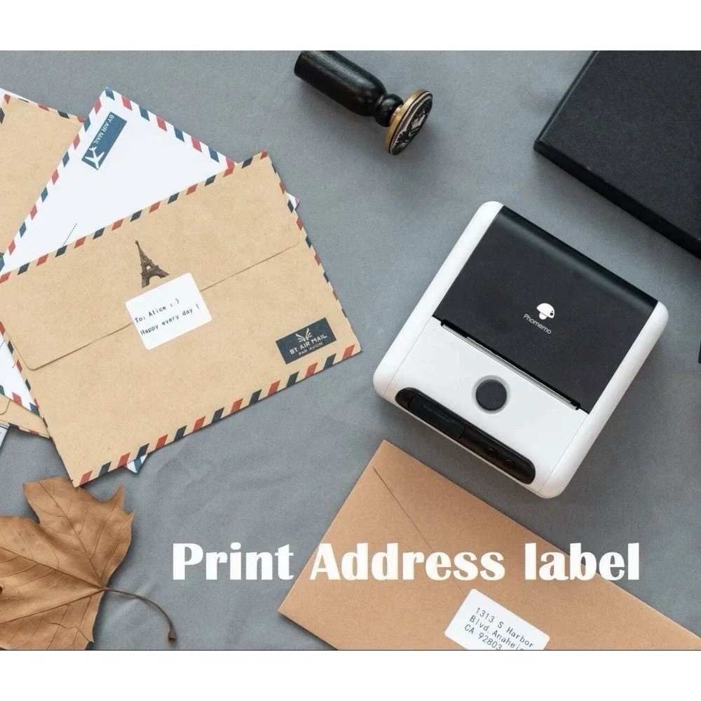 Phomemo M200 Thermal Printer Bluetooth POS Receipt Label Maker for Android & iOS